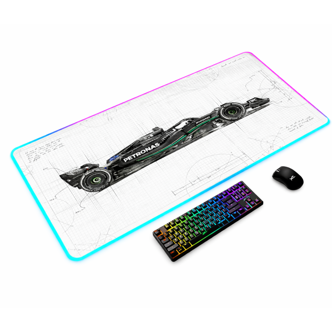 RGB Racing Mouse Pad with Ultra-Smooth Surface